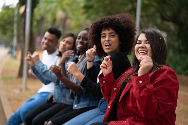 istock Group of Diverse Having Fun at Park 973270808