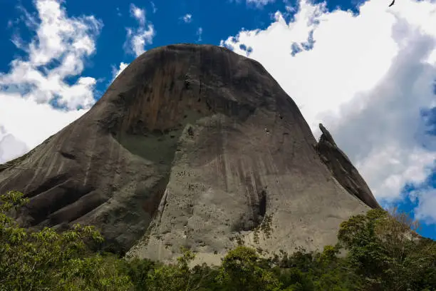 A curious rock formation in the Espírito Santo, Brazil