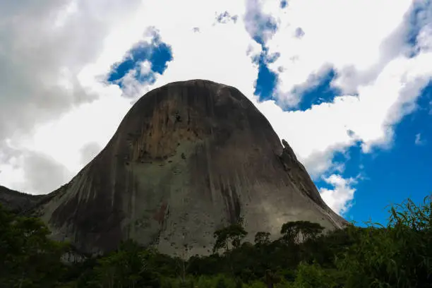 A curious rock formation in the Espírito Santo, Brazil