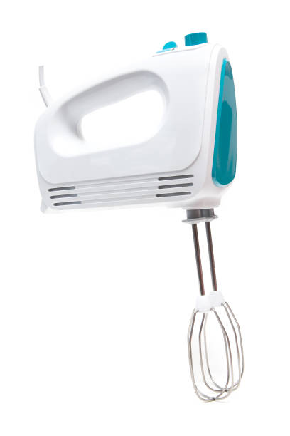 istock Electric food mixer on white background 973293852