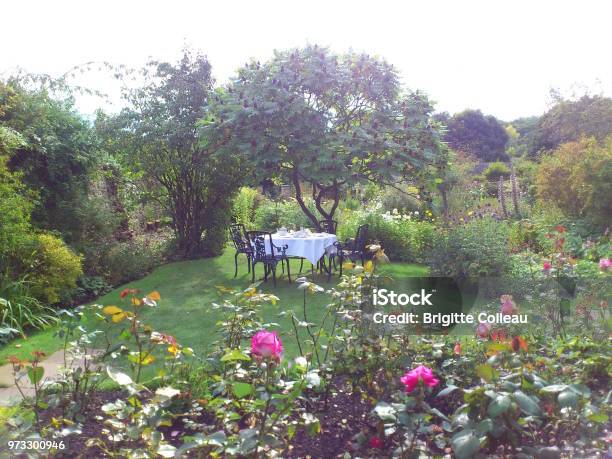 Tea Party Stock Photo - Download Image Now - Tea Party, Durham - England, Formal Garden