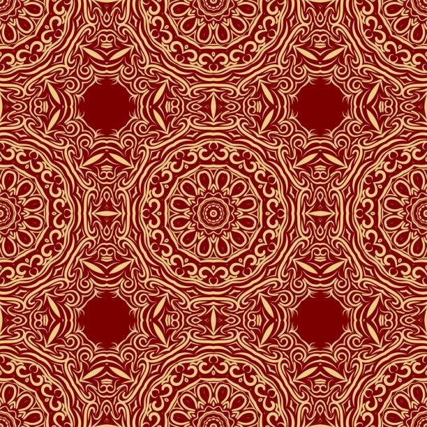 istock seamless lace floral background. Texture for wallpaper, invitation. Vector illustration. Monochrome color. 973301288