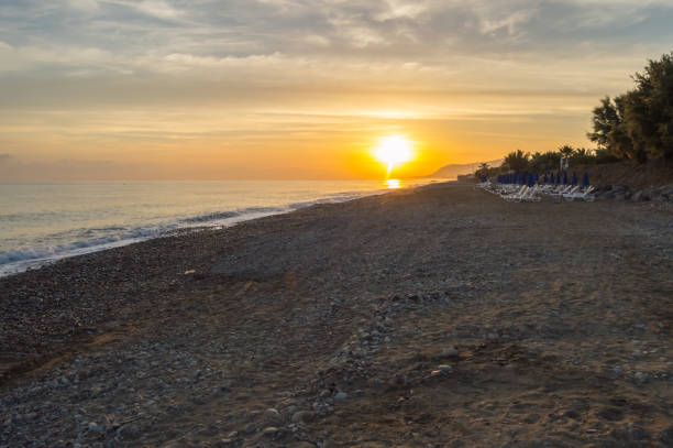 istock Sunrise on the beach of Campofelice 973309978