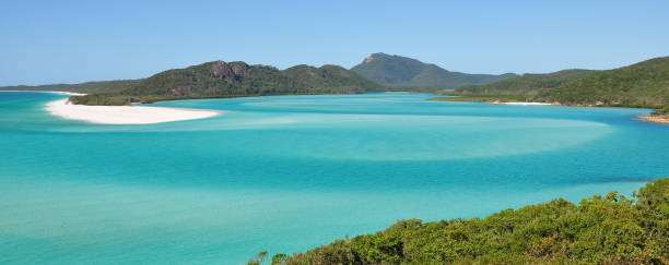 istock Looking down on Whitehaven beach on the Great Barrier Reef in Australia 973314356