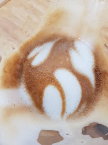 istock Nice heart shape of hot latte art coffee 973318142