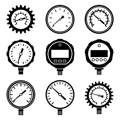 Vector illustration of measuring instrument