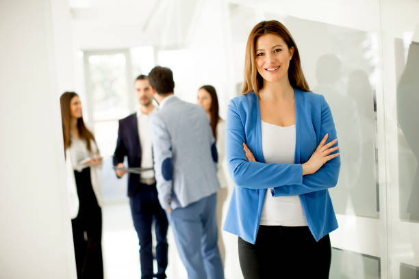istock Modern young business people in the office 973338674