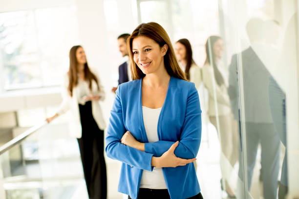 istock Modern young business people in the office 973338696