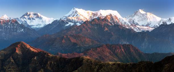 istock mounts Everest Lhotse and Makalu, great himalayan range 973351640