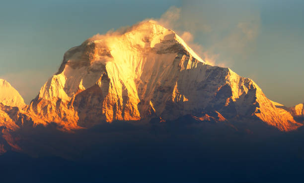 istock Mount Dhaulagiri morning panoramic view 973352276
