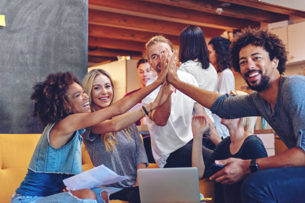 istock Young entrepreneurs celebrating 973353544