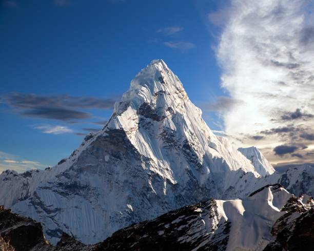 istock mount Ama Dablam on the way to Mount Everest Base Camp 973357014