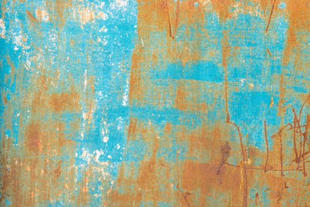 istock Metal texture with scratches and cracks 973367070