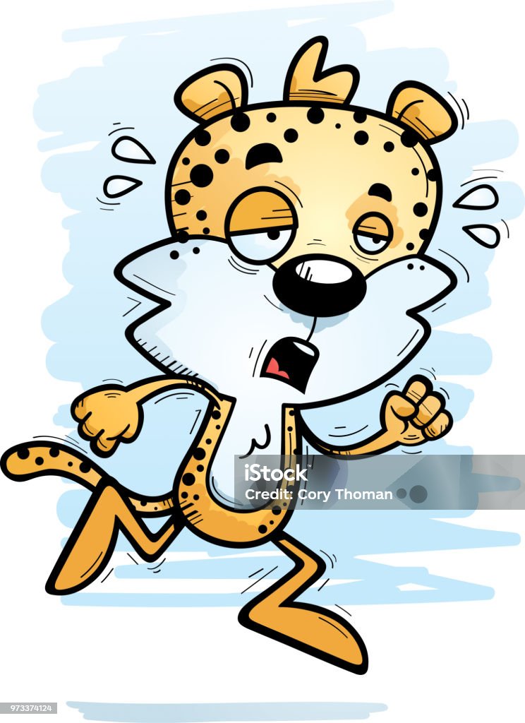 Exhausted Cartoon Male Leopard Stock Illustration - Download Image Now -  Animal, Cartoon, Cheetah - iStock