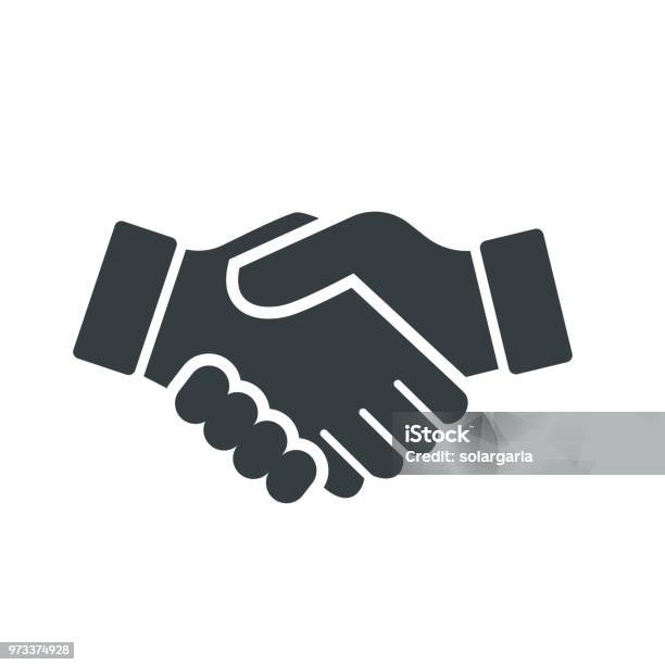Vector Of Handshake Icon Vector Iconic Design Stock Illustration - Download Image Now - Icon Symbol, Handshake, Partnership - Teamwork