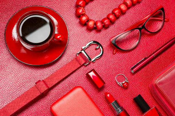 istock Woman accessories and coffee 973379044