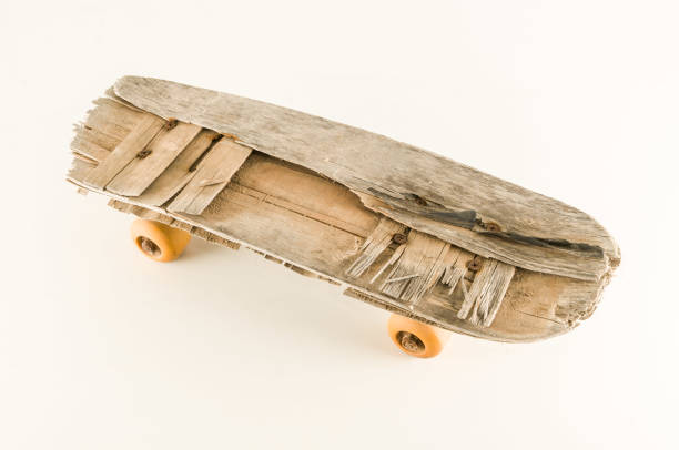 istock Vintage Style Concued Skateboard 973387618
