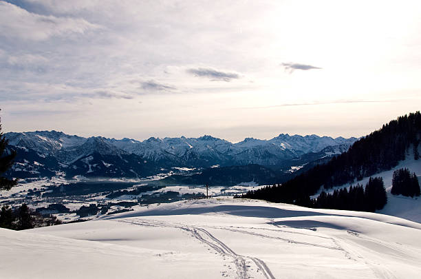 bavarian mountains  ofterschwang stock pictures, royalty-free photos & images