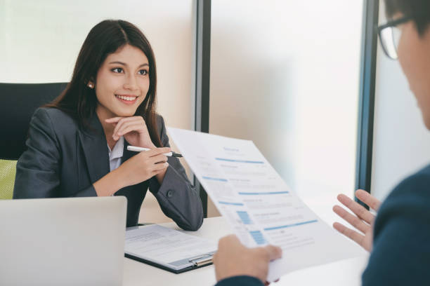 istock Business situation, job interview concept. 973415716