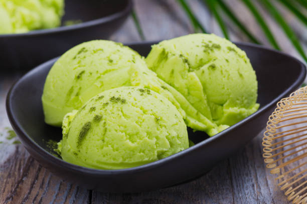 istock Green matcha tea ice cream 973422958