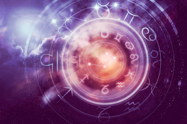 astrology horoscope background vector art illustration