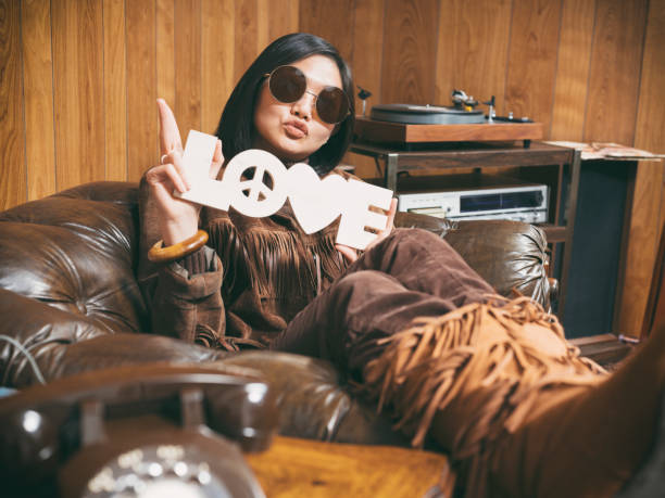 istock Retro 1970's Girl 973439386