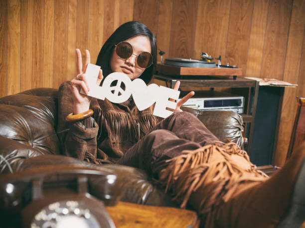 istock Retro 1970's Girl 973439390
