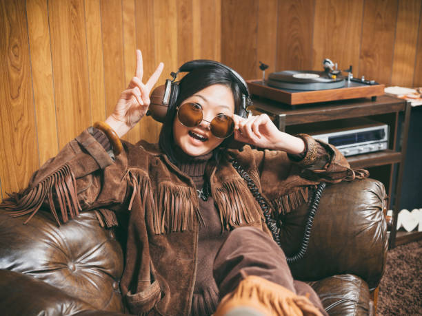 istock Retro 1970's Girl 973439536