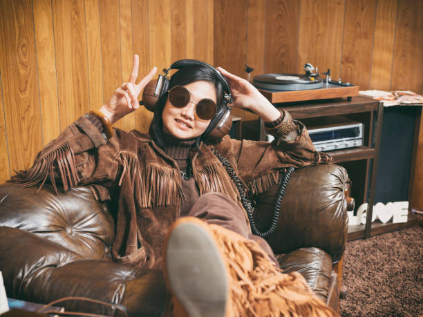 istock Retro 1970's Girl 973439542