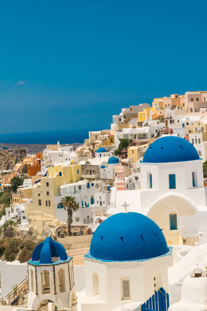 istock Santorini Island in Greece. Panoramic view. Tourist destination. Summer. 973443028