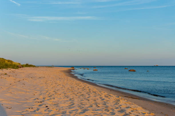 istock Bornholm beach, Denmark, on a evening in summer 973452546