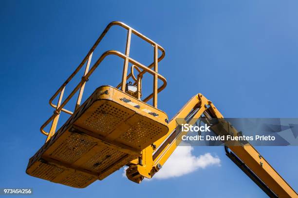 Elevator Crane Stock Photo - Download Image Now - Picking Up, Elevator, Aerial View