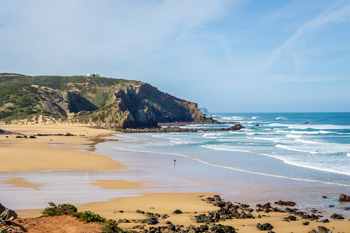 Idyllic Beach in Portugal, Algarve on a sunny day