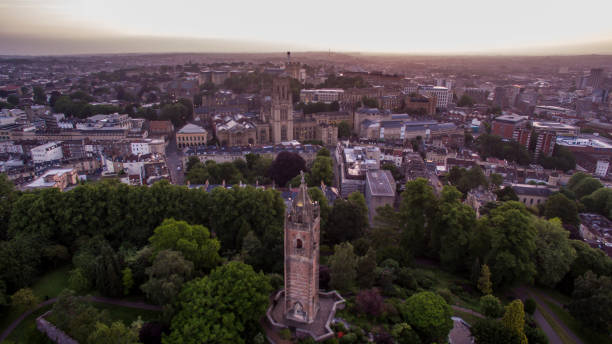 istock Aerial view of Cabot Tower and Bristol 973464172