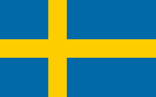 bildbanksillustrationer, clip art samt tecknat material och ikoner med sverige flagga - sweden