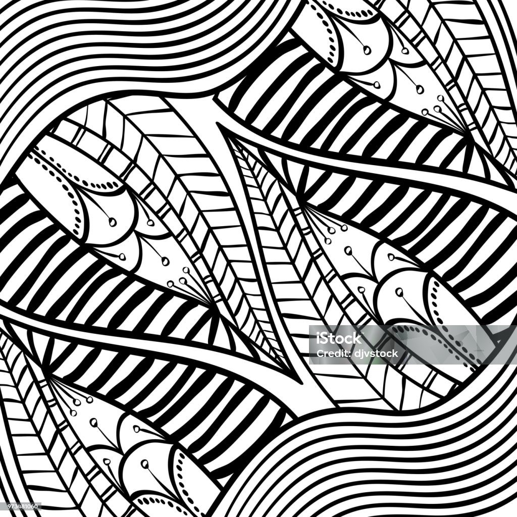 Black and White draw design, abstract vector Black and white concept with draw icon design, vector illustration 10 eps graphic. Abstract stock vector