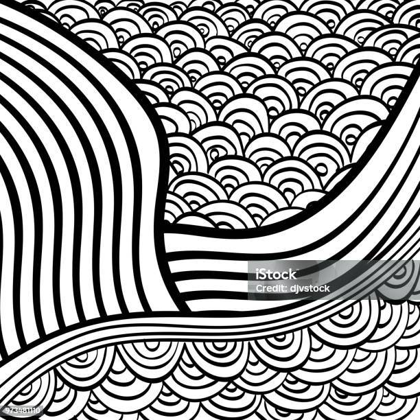 Black And White Draw Design Abstract Vector Stock Illustration - Download Image Now - Abstract, Art, Backgrounds