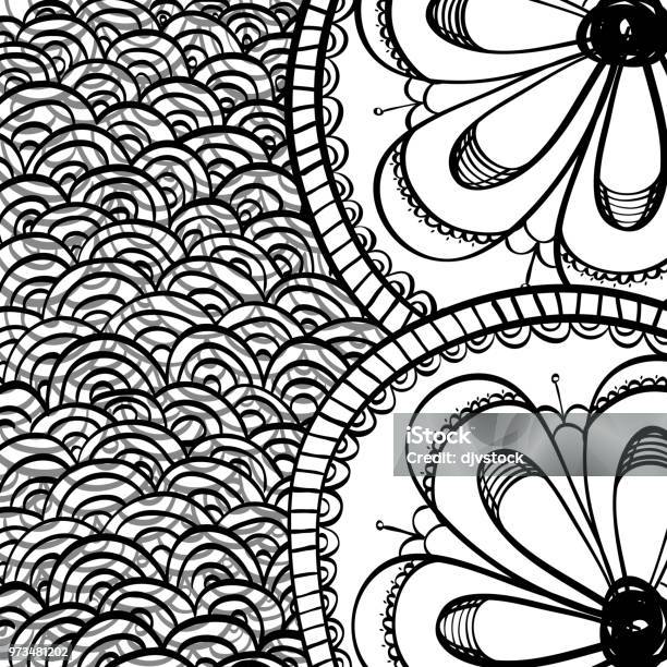 Black And White Draw Design Abstract Vector Stock Illustration - Download Image Now - Abstract, Art, Backgrounds