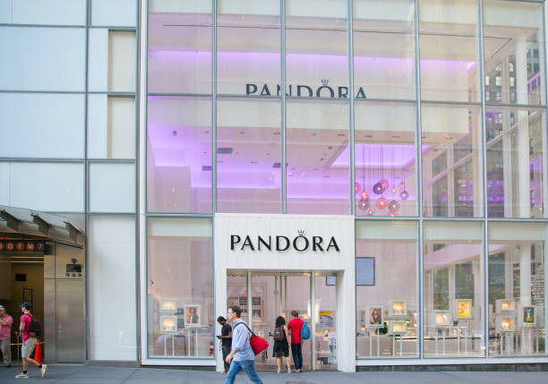 pandora store front. stock photo