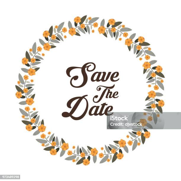 Date Graphics Design Save The Date Graphic Design Vector Illustration Stock Illustration ...