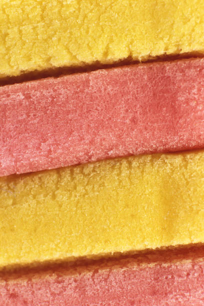 istock Yellow Peach Colored Bubble Gum Texture. Freshness Gummy Delicious Background. Yummy Backdrop. Macro Closeup. 973493008