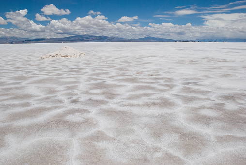 The salt desert Salinas Grandes in Tumbaya, Jujuy Province, Argentina.