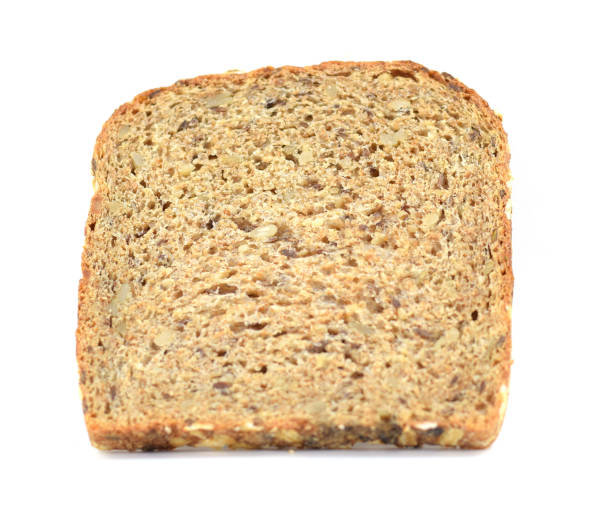 istock Slice of organic healthy multigrain bread 973498322