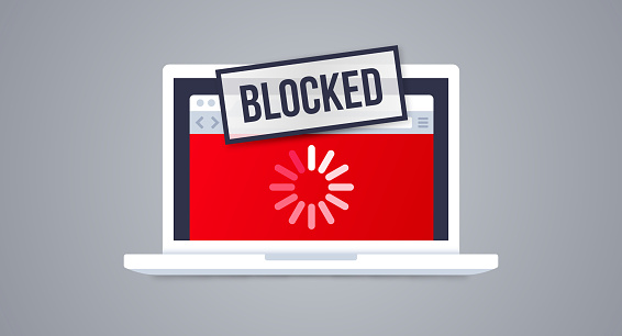 Blocked or censored or controlled internet data website content.