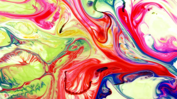 istock Abstract Beauty of Art Ink Paint Explode Colorful Fantasy Spread 973501854