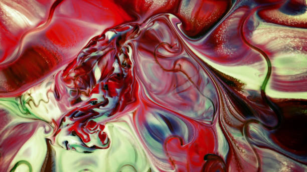 istock Abstract Beauty of Art Ink Paint Explode Colorful Fantasy Spread 973504008