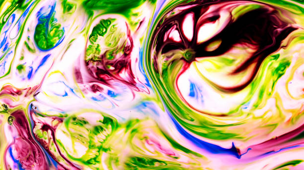 istock Abstract Beauty of Art Ink Paint Explode Colorful Fantasy Spread 973507656