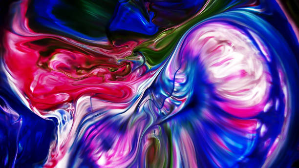 istock Abstract Beauty of Art Ink Paint Explode Colorful Fantasy Spread 973508294