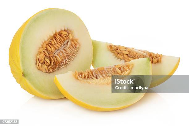 Honeydew Melon Stock Photo - Download Image Now - Color Image, Cut Out, Food