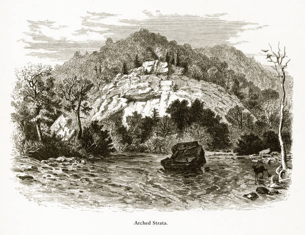 istock Arched Strata, West Virginia, United States, American Victorian Engraving, 1872 973522530